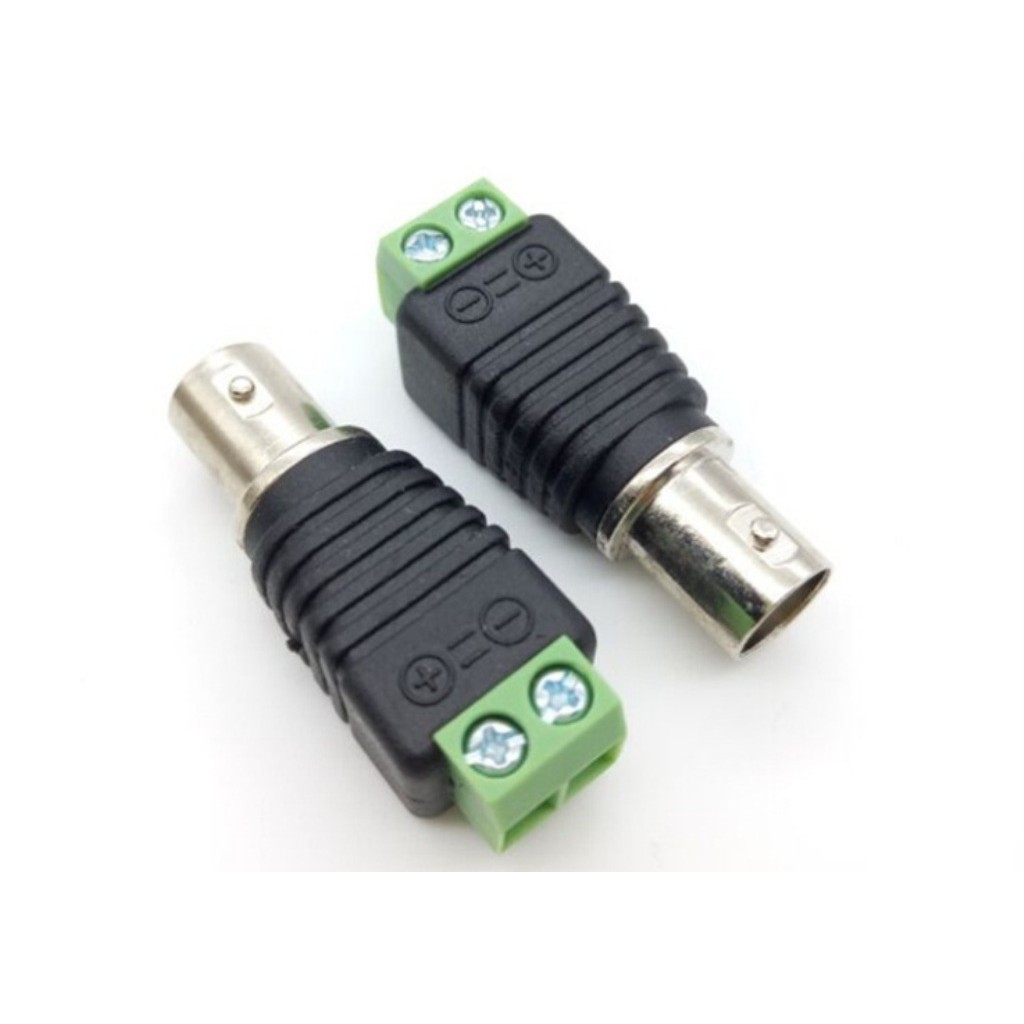 Đầu BNC đực cái kiểu gài dây vặn vít cho camera giám sát