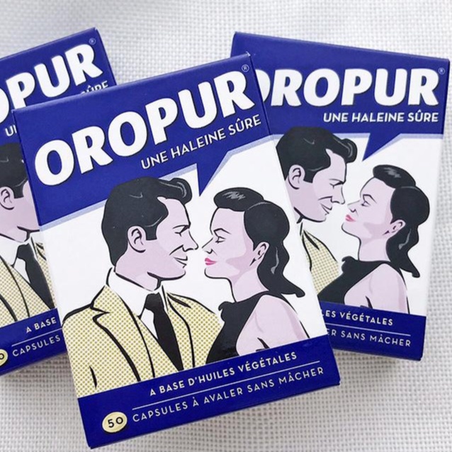 [ BILL PHÁP ] Viên uống thơm miệng Orupur OROPUR hỗ trợ giảm hôi miệng hiệu quả 50 Viên | Nội địa Pháp -  FREESHIP