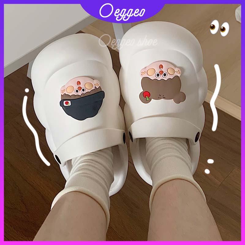 Dép Đi Biển Đế Bằng Họa Tiết Hoạt Hình Cho Nữ