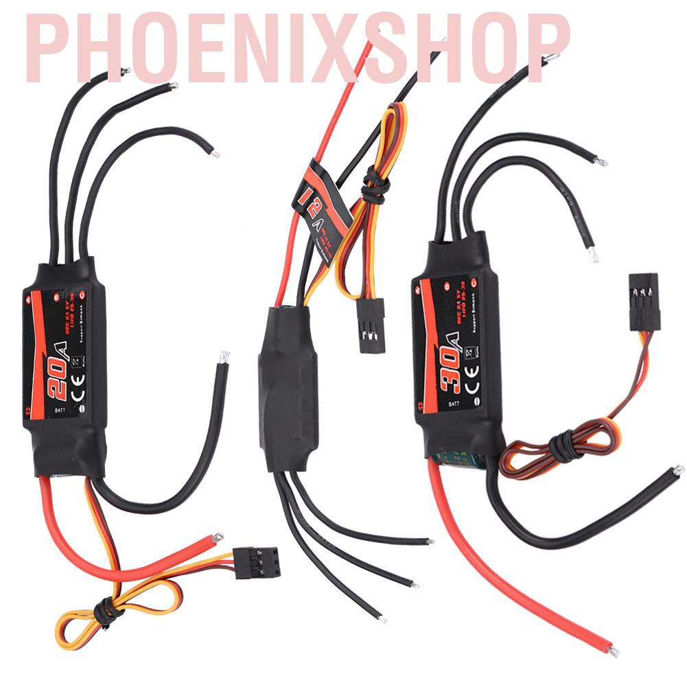 Esc 12a 20a 30a Esc 2-3s Cho Máy Bay Điều Khiển 130-210mm