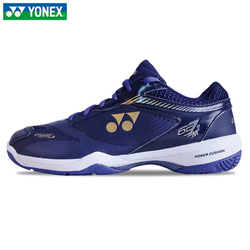 Giày thể thao cầu lông YONEX màu xanh sẫm dành cho nam, đế đàn hồi, chơi được sân bê tông, chống lật cổ chân