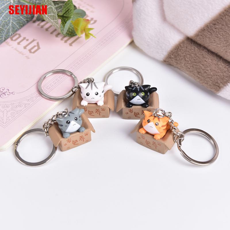 Móc Khóa Hình Mèo Hoạt Hình Đáng Yêu