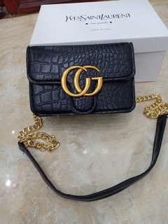 Túi gc 2 khoá da rắn