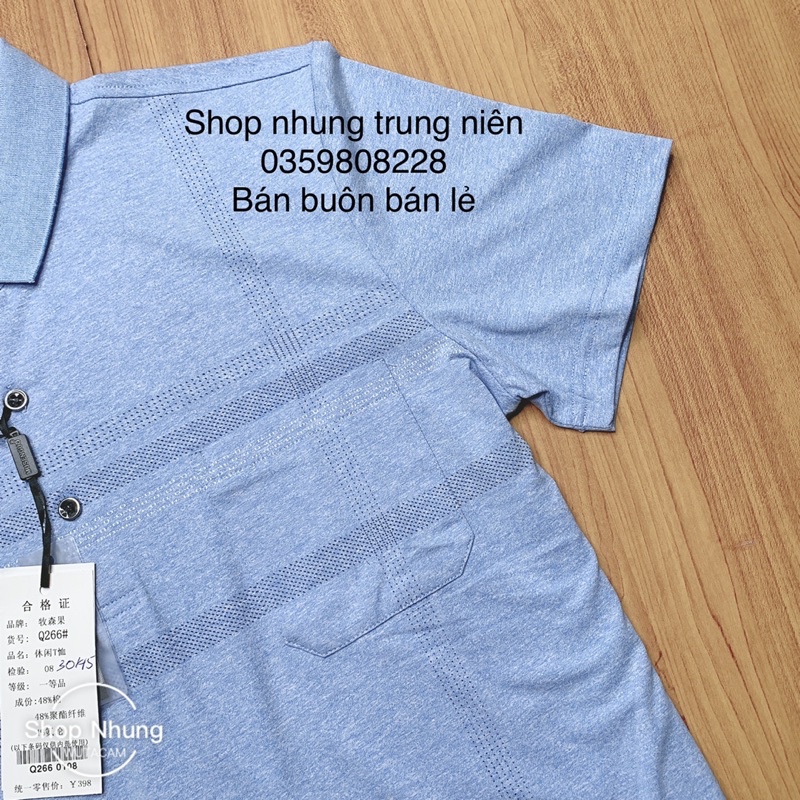 áo phông nam trung niên ngắn tay có cổ | BigBuy360 - bigbuy360.vn