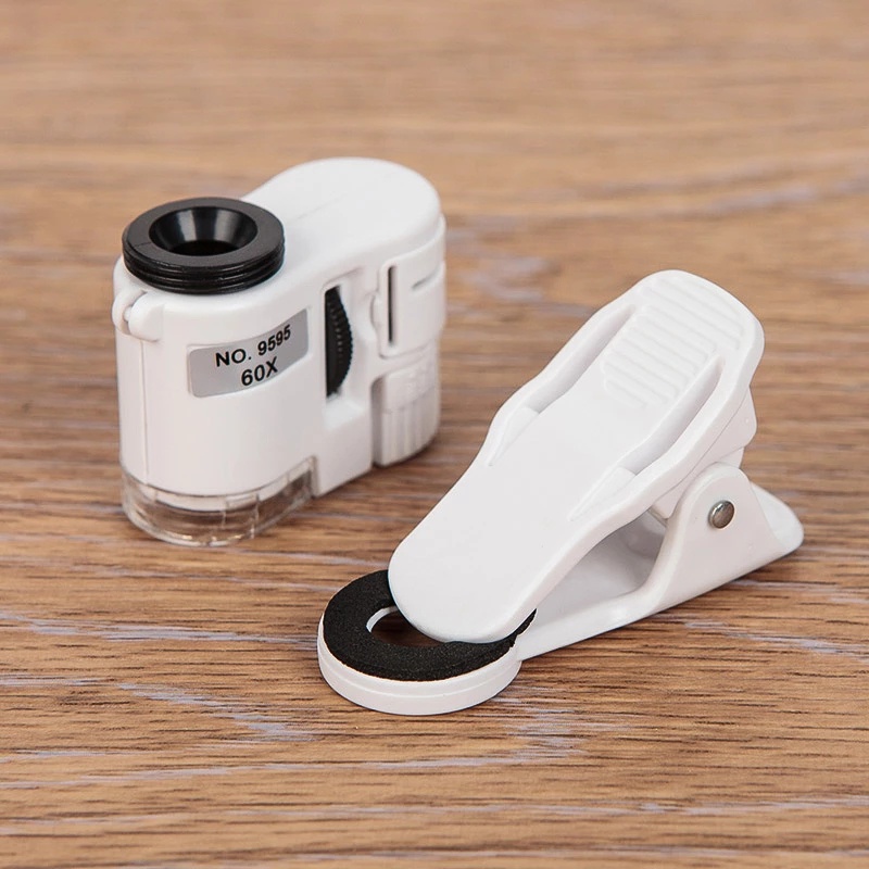 Kính Hiển Vi Mini 60X Có Đèn Led Chuyên Dụng Sửa Chữa Điện Thoại/ Trang Sức