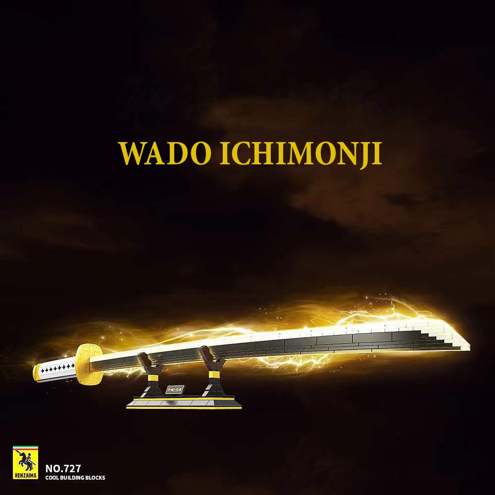 Đồ Chơi Lắp Ráp Mô Hình Thanh Kiếm Katana WADO ICHIMONJI của Zoro Model DK727 với 781 chi tiết