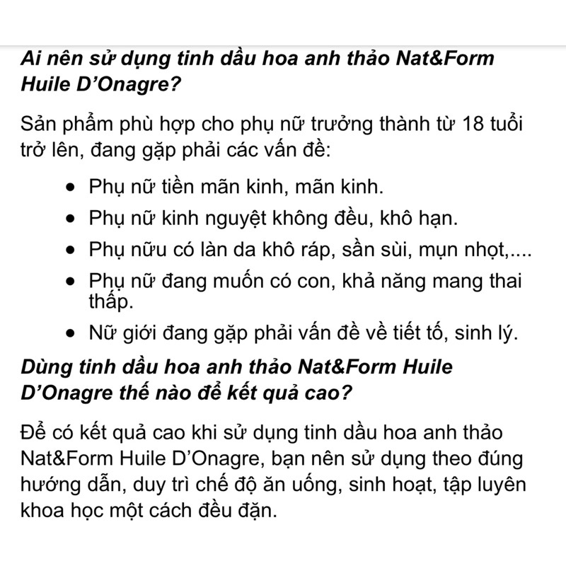 Hoa anh thảo chứa tinh chất hoa lưu ly hưu cơ Nat&Form Pháp 120/200v