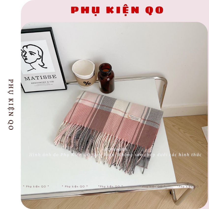 Khăn choàng Cashmere cao cấp Nam Nữ mềm mịn K03