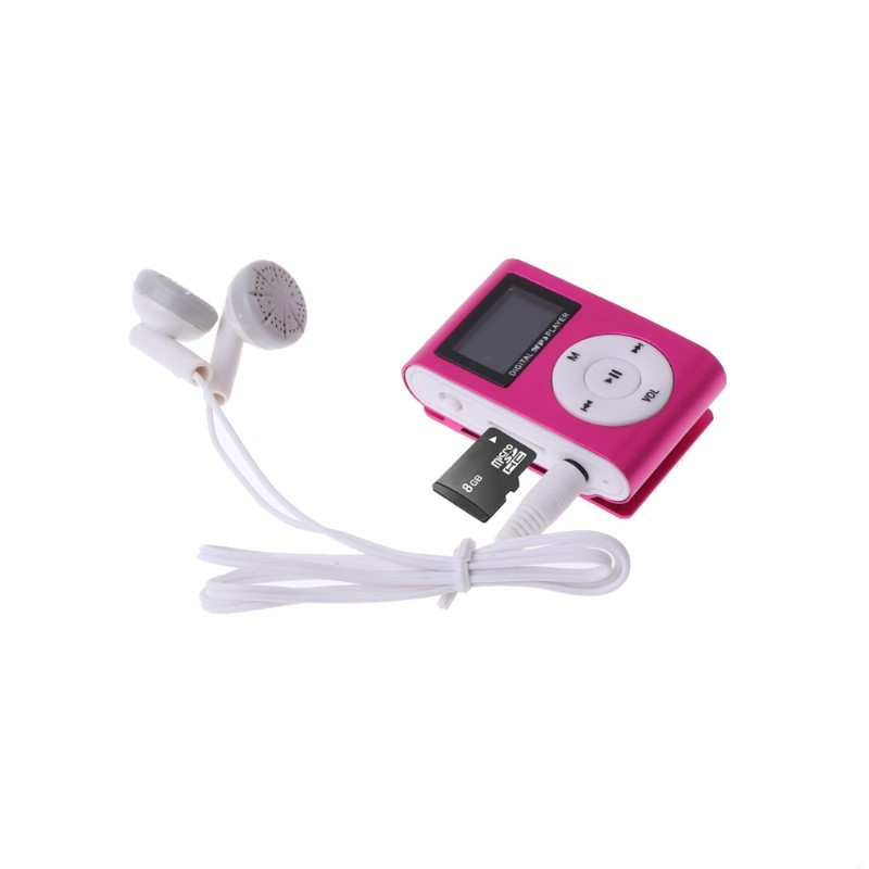 Máy Nghe Nhạc Mp3 Mx-801 Có Kẹp Kim Loại Hỗ Trợ Thẻ Nhớ Micro Sd Tf