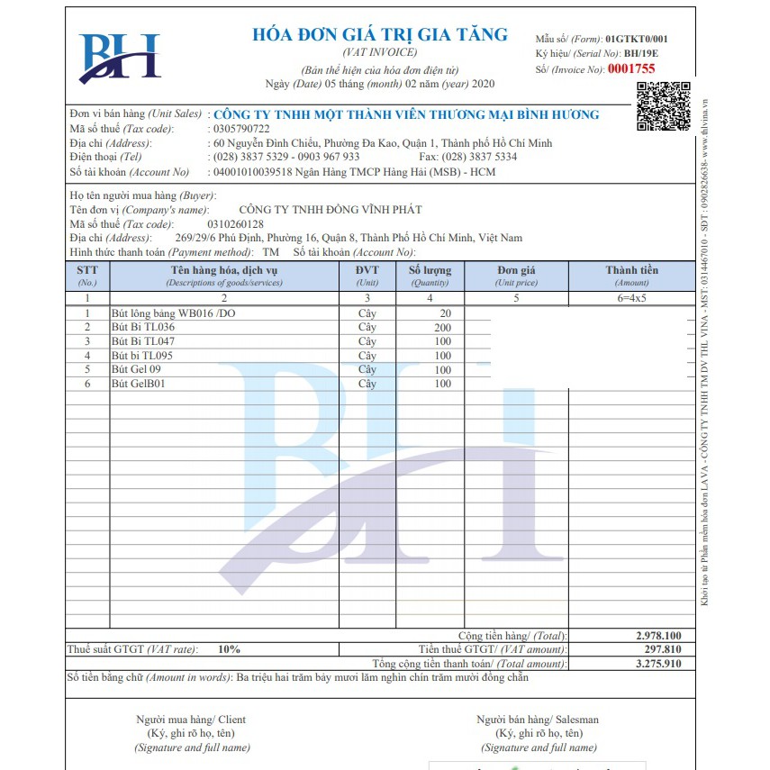 BÚT BI THIÊN LONG TL-095