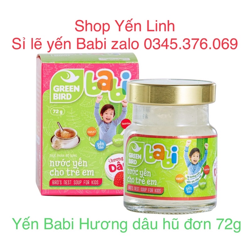 Yến Babi hương Dâu lốc 4 tặng 1 🍓🍓🍓