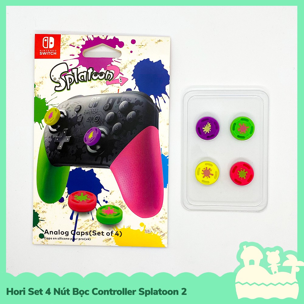 [Sẵn VN - NowShip] Phụ Kiện Set 4 Bọc Nút Cần Xoay Controller Nintendo Switch NS Splatoon 2