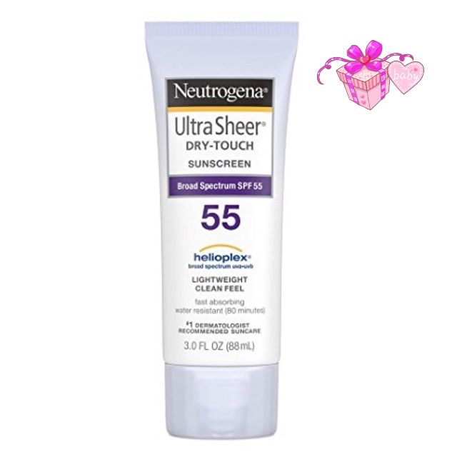 Kem chống nắng Neutrogena dry-touch spf 55 (dùng hàng ngày lẫn đi bơi) tặng kèm mặt nạ thảu độc su:m