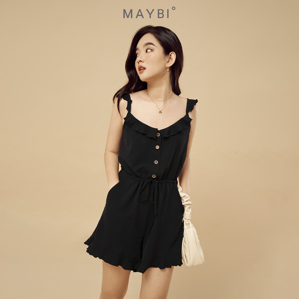 MAYBI - Jumpsuit ngắn 2 dây Dark Shadows Jumsuit