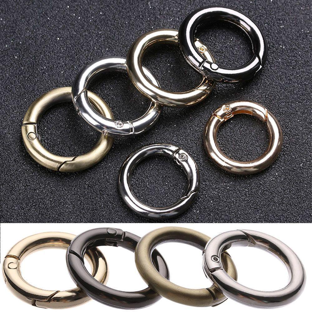 Set 1 / 2 / 5 Móc Khóa Túi Xách Dạng Lò Xo Chữ O Bằng Hợp Kim Kẽm Chất Lượng Cao