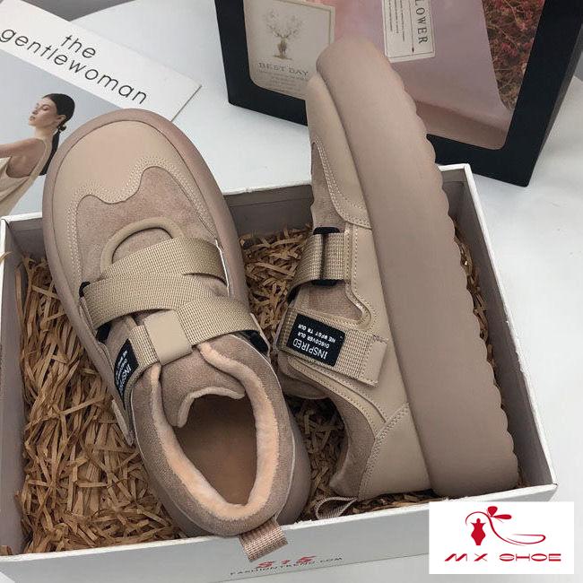 M & X ~  Giày Thể Thao Quai Dán Dày Phong Cách Mới 2022 Dễ Phối Đồ Hợp Thời Trang Cho Nữ