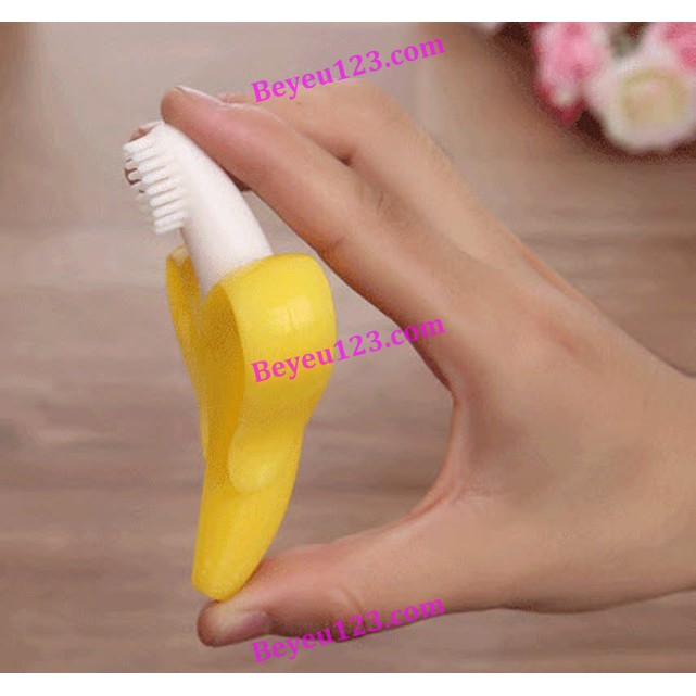 Gặm nướu hình chuối matxa silicone mềm KICHILACHI KICHI cho bé (Công nghệ Nhật)