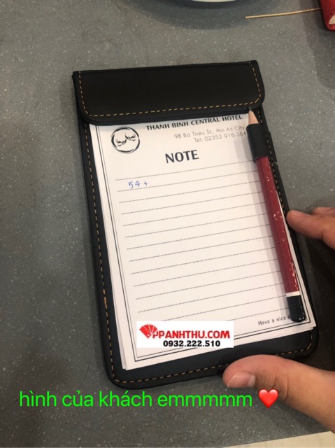 BÌA TAP GHI BILL, KẸP BILL TÍNH TIỀN DA HÍT