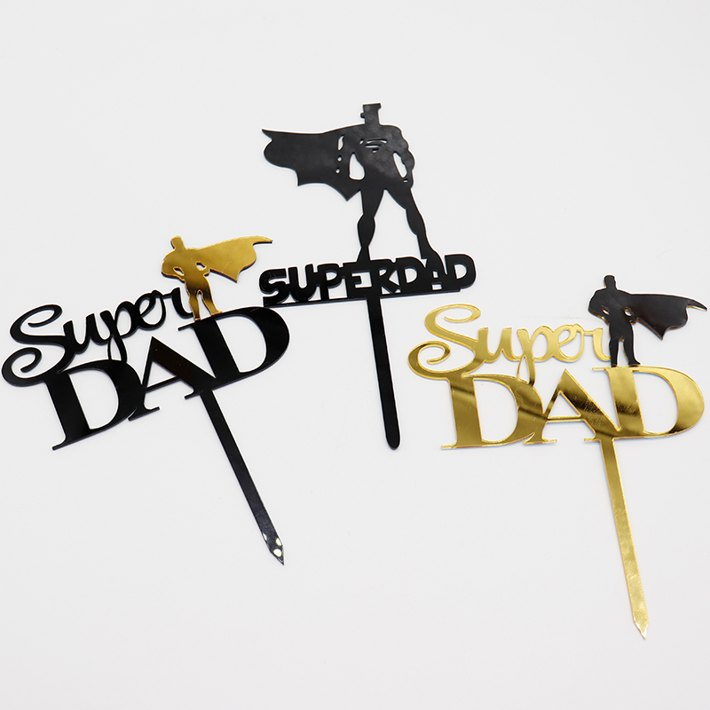 Chữ Ghim Trang Trí Bánh &quot;Best Dad Happy Birthday&quot; Cho Ngày Của Cha
