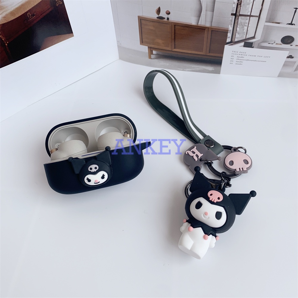 Sony WF1000-XM3 WF1000-XM4 LinkBuds S WF-LS900N L900 SP800N Vỏ Bảo Vệ Hộp Sạc Tai Nghe Bằng Silicon Chống Sốc Chống Thấm Nước Thiết Kế Hoạt Hình Dễ Thương
