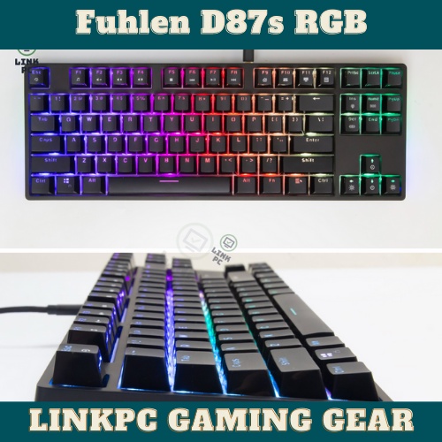 Bàn phím cơ Fuhlen D87S LED RGB New Box || Bảo hành Chính hãng 24 tháng || Type C