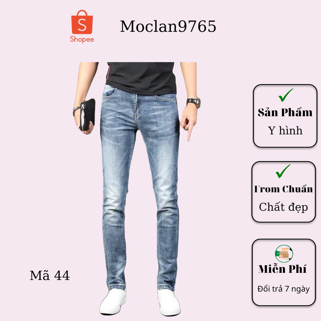 Quần jean nam cao cấp, chất liệu bò ( jean ) mềm mịn, from chuẩn, có nhiều mẫu đi kèm Moclan35