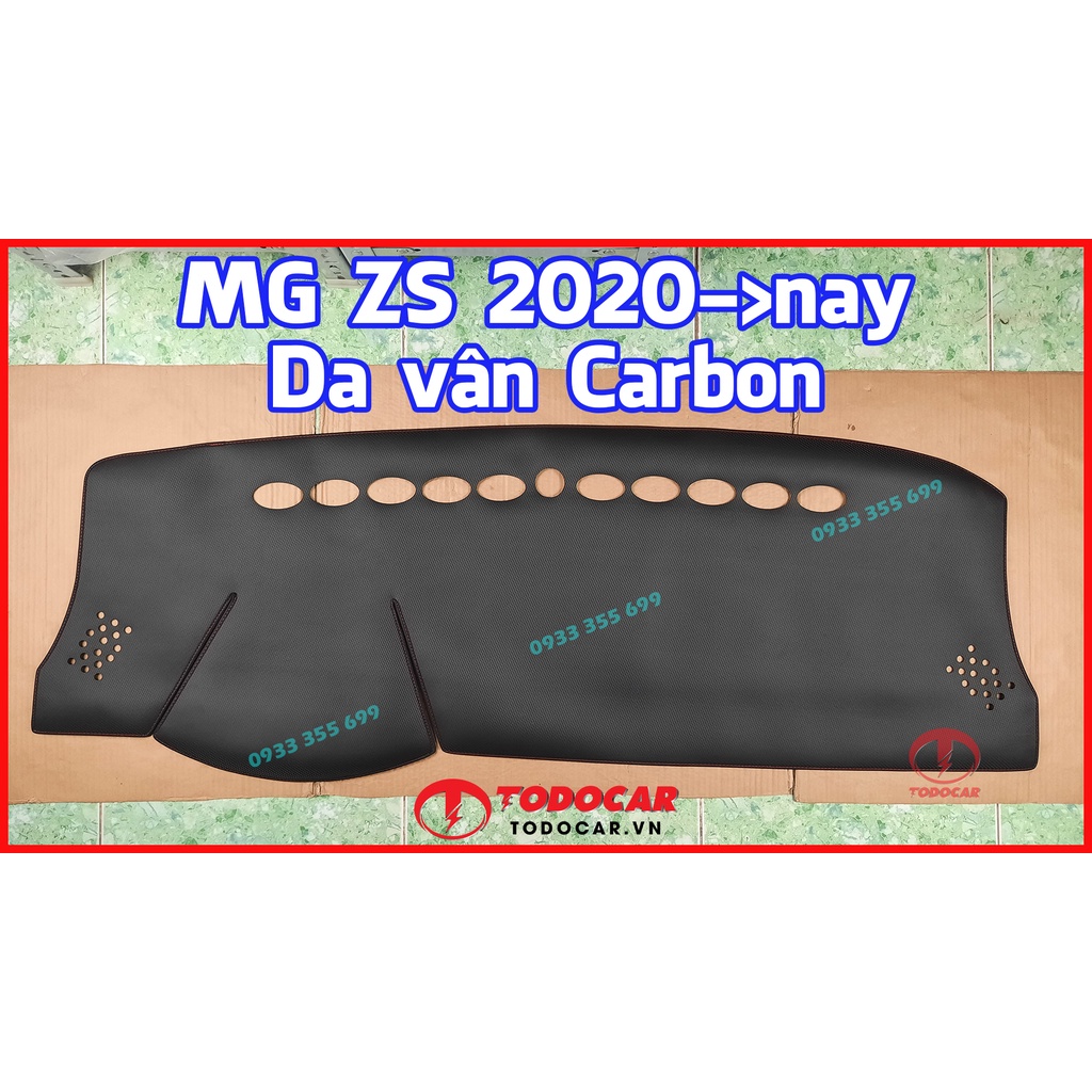 Thảm Taplo MG ZS bằng Nhung lông Cừu hoặc Da vân Carbon, Da vân Gỗ 2020 2021 2022