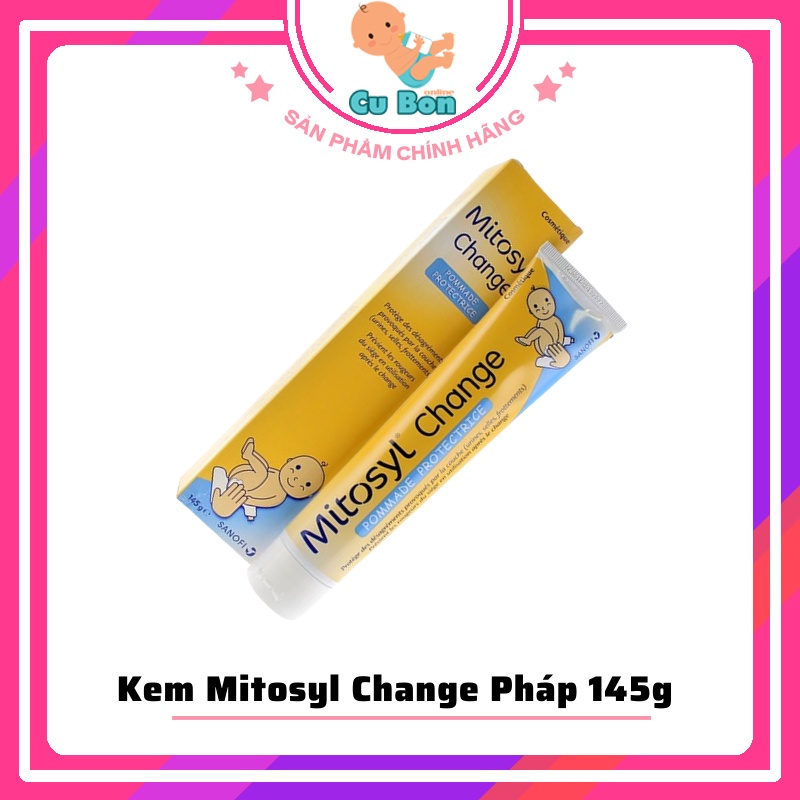 Kem Mitosyl Change Pháp 145g cho da hăm tã côn trùng cắn cho bé và người lớn