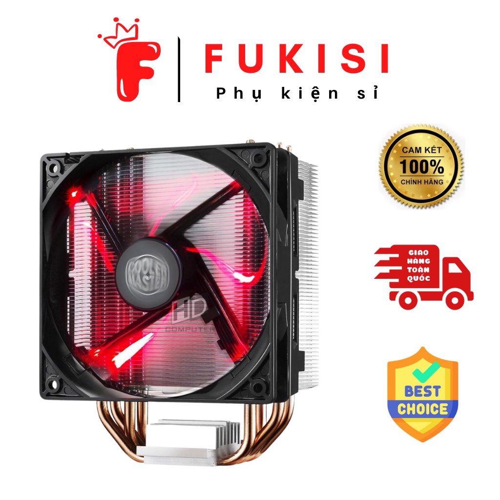 Quạt Tản Nhiệt CPU COOLDERMASTER T400 i-Hiệu năng cao, chạy êm ái, hàng chính hãng bảo hành 3 tháng - FuKiSi