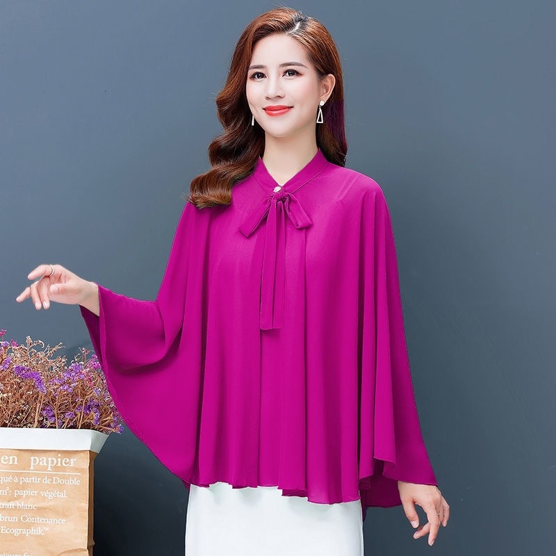Áo Khoác cardigan Vải chiffon Mỏng Dáng Rộng Thời Trang Mùa Hè Thanh Lịch