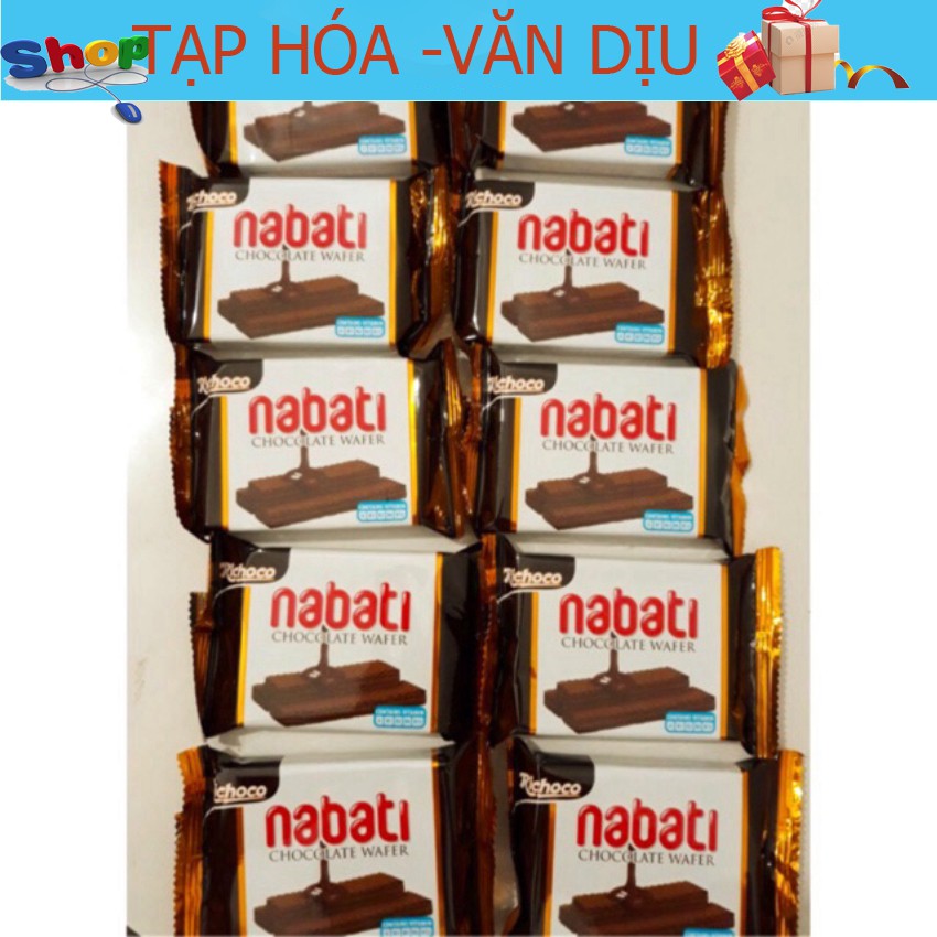 Túi 10 Gói Bánh Xốp NABATI ( phô mai, socola)