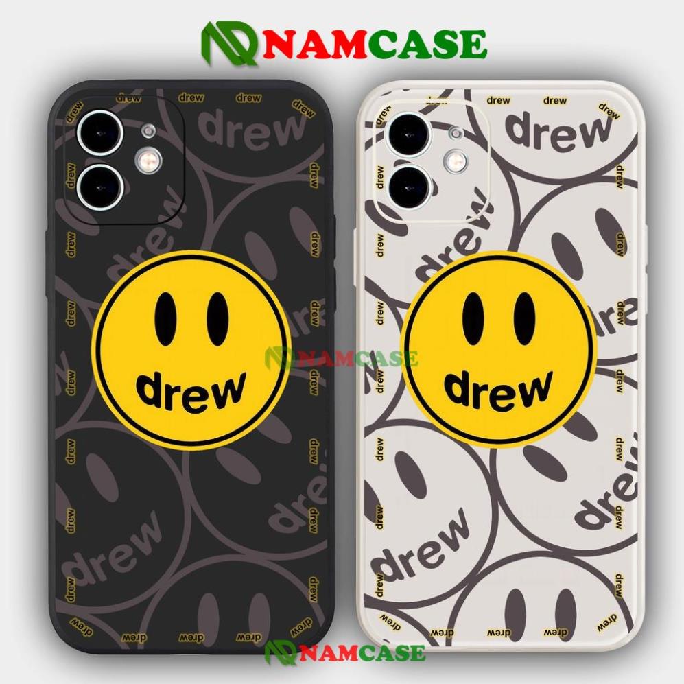 Ốp lưng iPhone Drew cạnh viền vuông silicon mềm dẻo cho iphone 6/6s/7/8/X/XS/XR/11/12/13 Pro Plus Max cute dễ thương đẹp