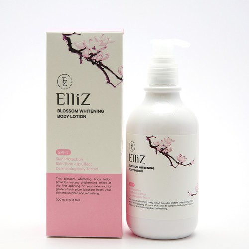 SỮA DƯỠNG THỂ TRẮNG DA Elliz Blossom Whitening Body Lotion 300ML CHUẨN HÀN