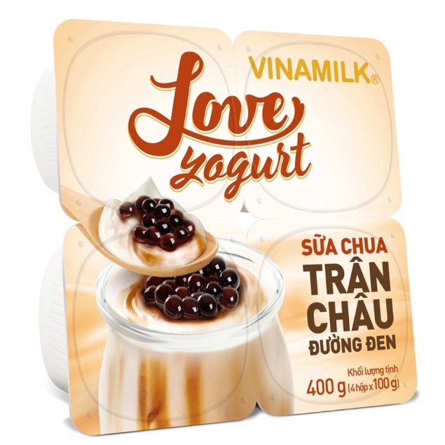 Sữa Chua Vinamilk Đủ Vị - Vỉ 4 Hộp x 100gr