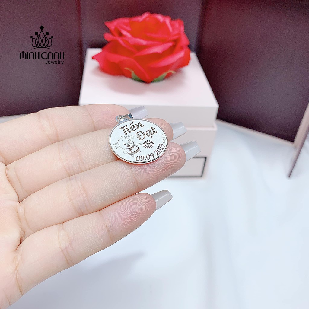 Dây Chuyền Thẻ Bạc Khắc Tên Miễn Phí Cho Bé - Minh Canh Jewelry