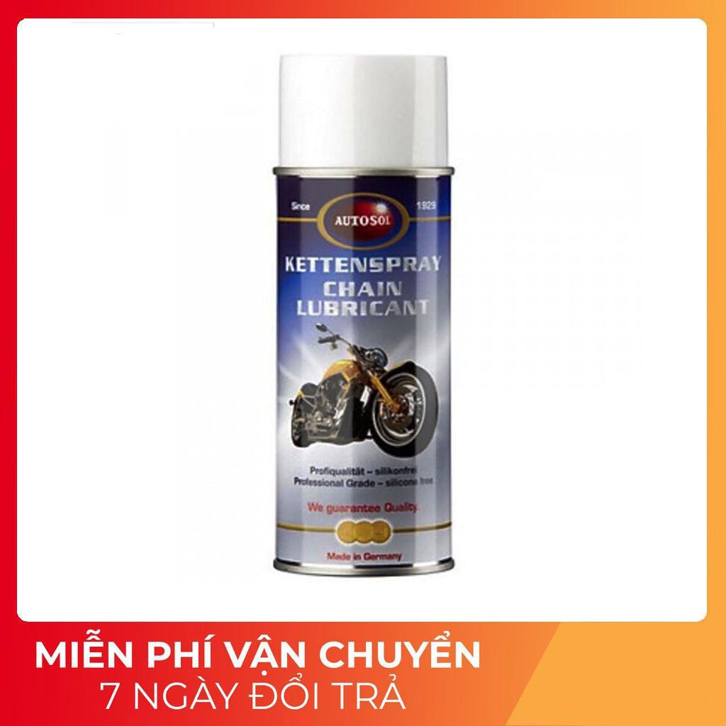 Chai xịt sên, dưỡng sên Autosol Kettenspray Chain Lubricant 400ml chamsocxe