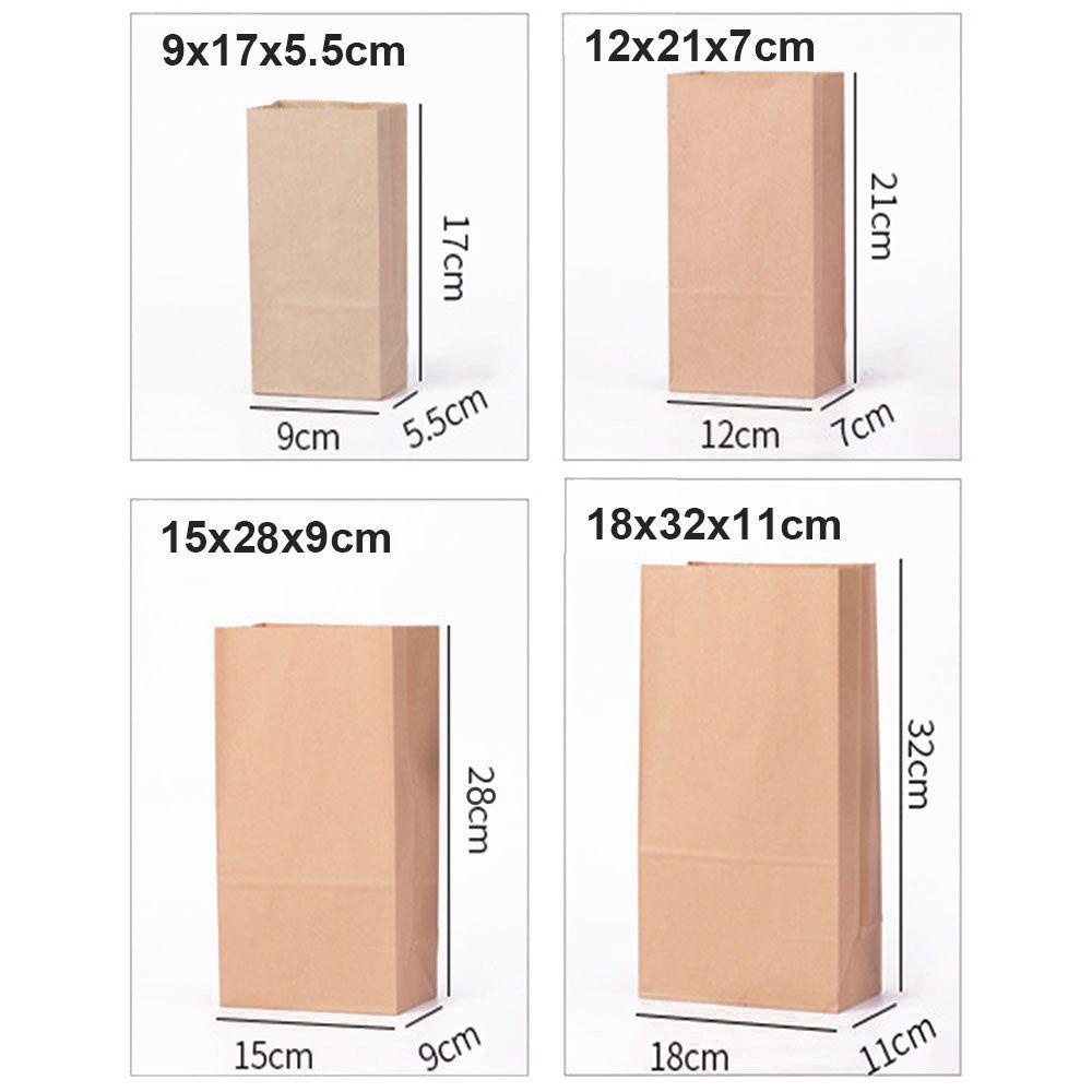 Set 10 Túi Giấy Kraft Đựng Bánh Kẹo