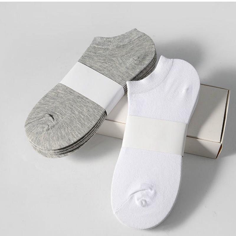 Tất thể thao 100% cotton trơn màu thoáng khí thời trang dành cho nam và nữ