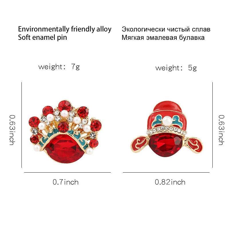 Ghim cài áo thiết kế mão đỏ ấn tượng độc đáo thời trang