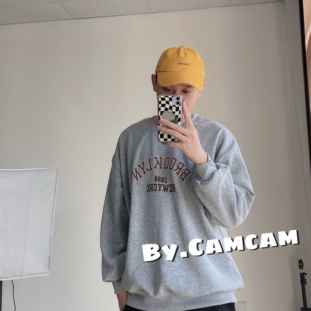 Áo Nỉ Form Rộng BROOKLYN NEWYORK 1698 Basic Dành Cho Nam Nữ 𝘽𝙮.𝘾𝙖𝙢𝙘𝙖𝙢 | BigBuy360 - bigbuy360.vn