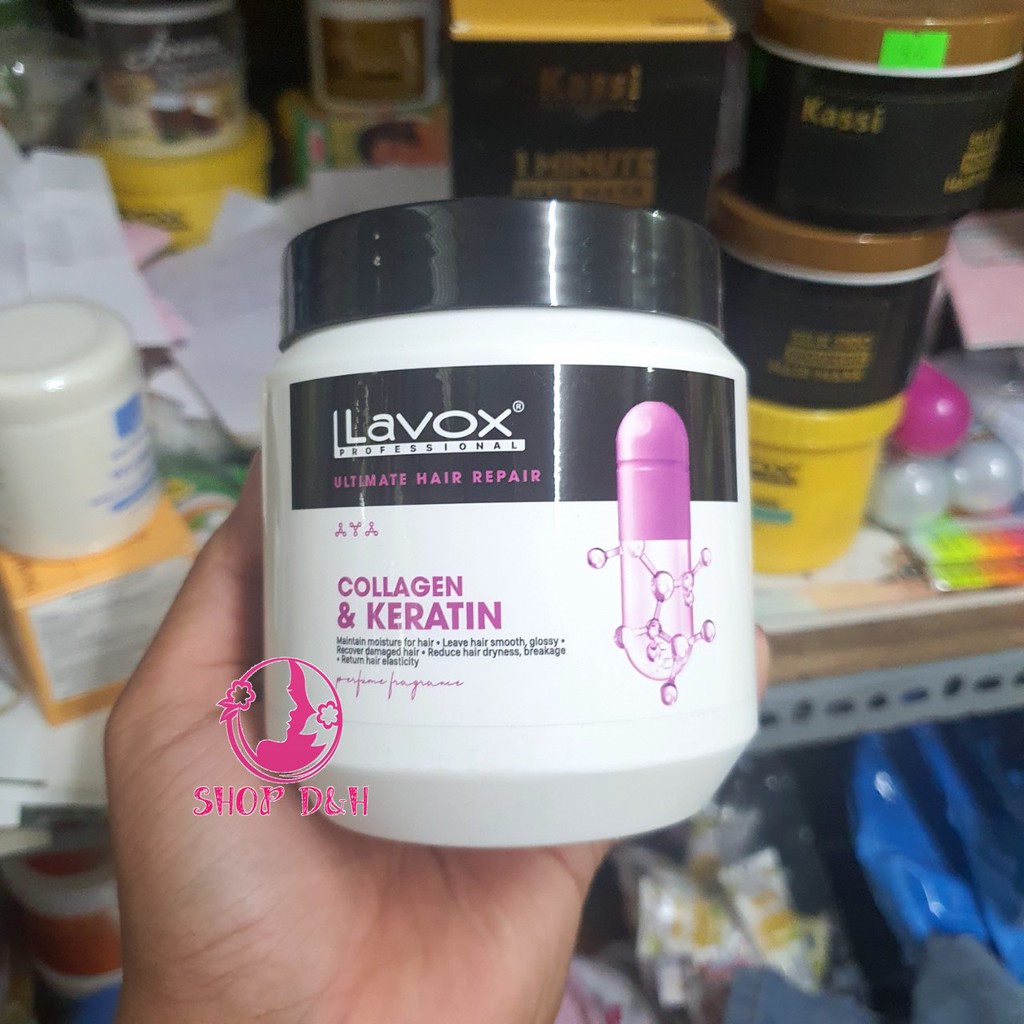 HẤP DẦU PHỤC HỒI TÓC LAVOX COLLAGEN KERATIN 500ML | BigBuy360 - bigbuy360.vn