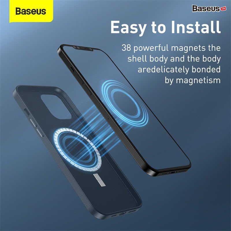 Ốp lưng da nam châm Baseus Magsafe dành cho các dòng iPhone 12 Mini / 12 & 12 Pro / 12 Pro Max Original Magnetic Leather