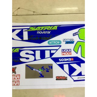 Tem Satria Movistar xanh Gp (bộ)