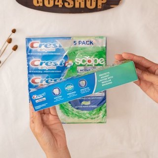 KEM ĐÁNH RĂNG CREST COMPLETE EXTRA WHITENING + SCOPE ADVANCED TOOTHPASTE 232G - HÀNG MỸ