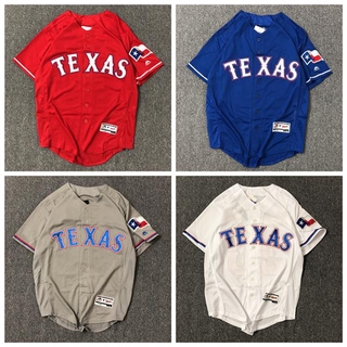 Mlb Bóng Chày Jersey Ván Trượt Đồng Phục Bóng Chày Dạo Phố Hip Hop hiphop Retro Thời Gian Đồng Phục Bóng Chày Nửa Tay Áo Thun Nam Nữ Cặp Đôi