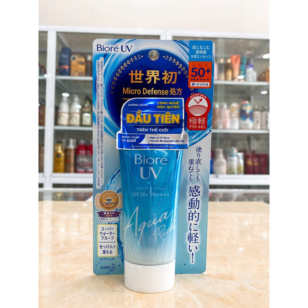 Kem chống nắng Biore UV Aqua Rich Watery Essence SPF50+/PA++++ 50ml