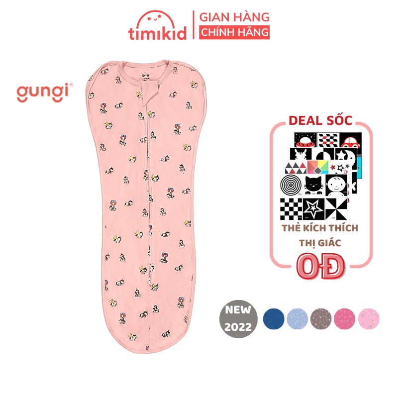 Túi Ngủ, Nhộng Chũn Gungi 2022 Thoáng Mát Chống Giật Mình - Timikid Store