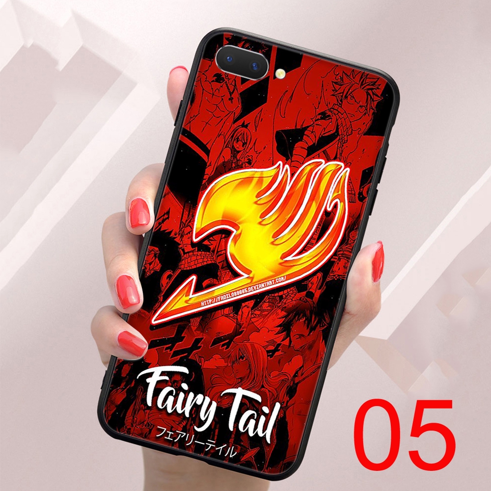 Ốp Điện Thoại Dẻo Viền Đen Họa Tiết Hoạt Hình Fairy Tail Cho Oppo A3S A5S A5 Ax5 A9 A53 A32 A31 A73