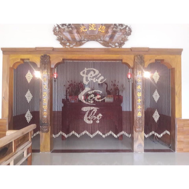 Rèm hạt gỗ kt 1m x 2m2