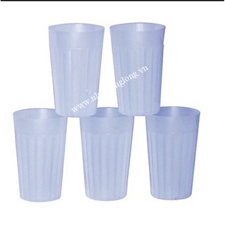 Set 10 Cốc ( ly ) nhựa trắng uống bia, uống nước mía